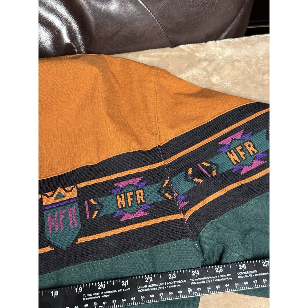 Vintage 90s NFR National Finals Rodeo Jacket XL Made USA Southwestern Western - Picture 12 of 16